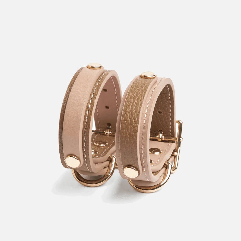 Bondir Slim Leather Collar Blushwood