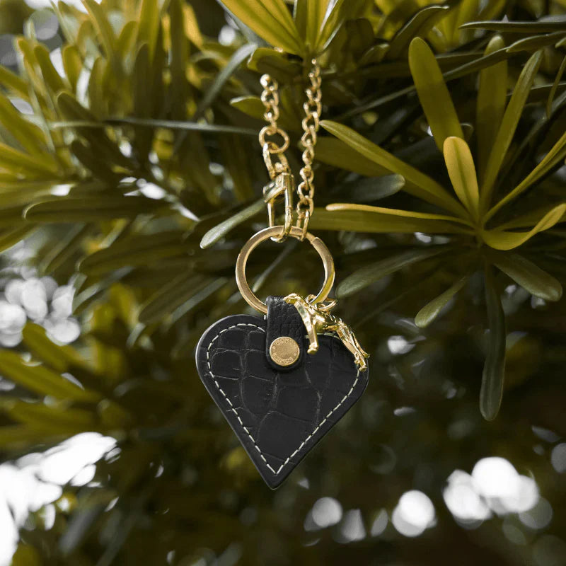 Bondir Leather Heart Bag Charm