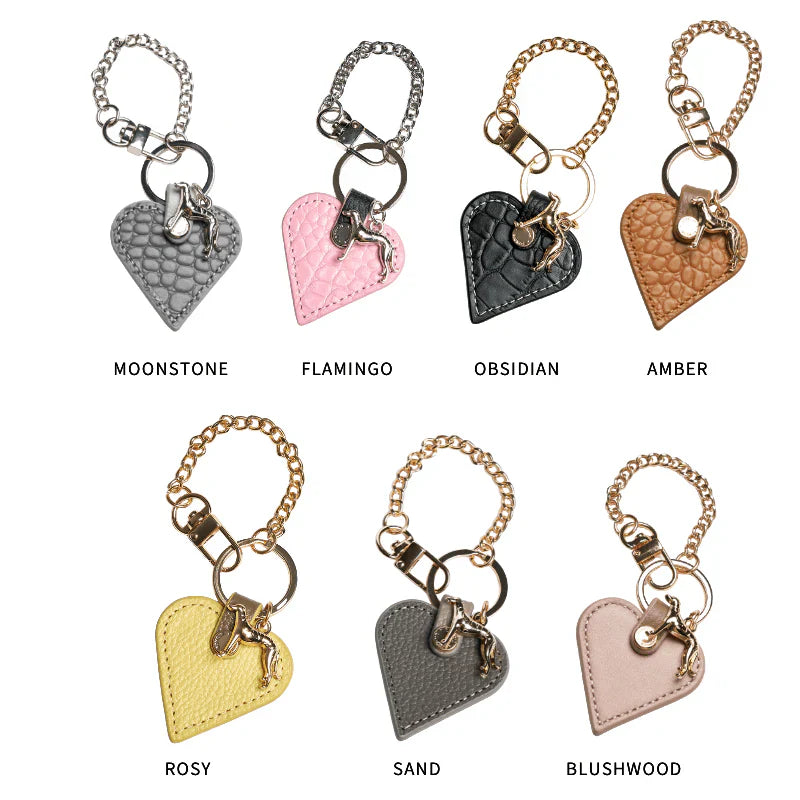 Bondir Leather Heart Bag Charm