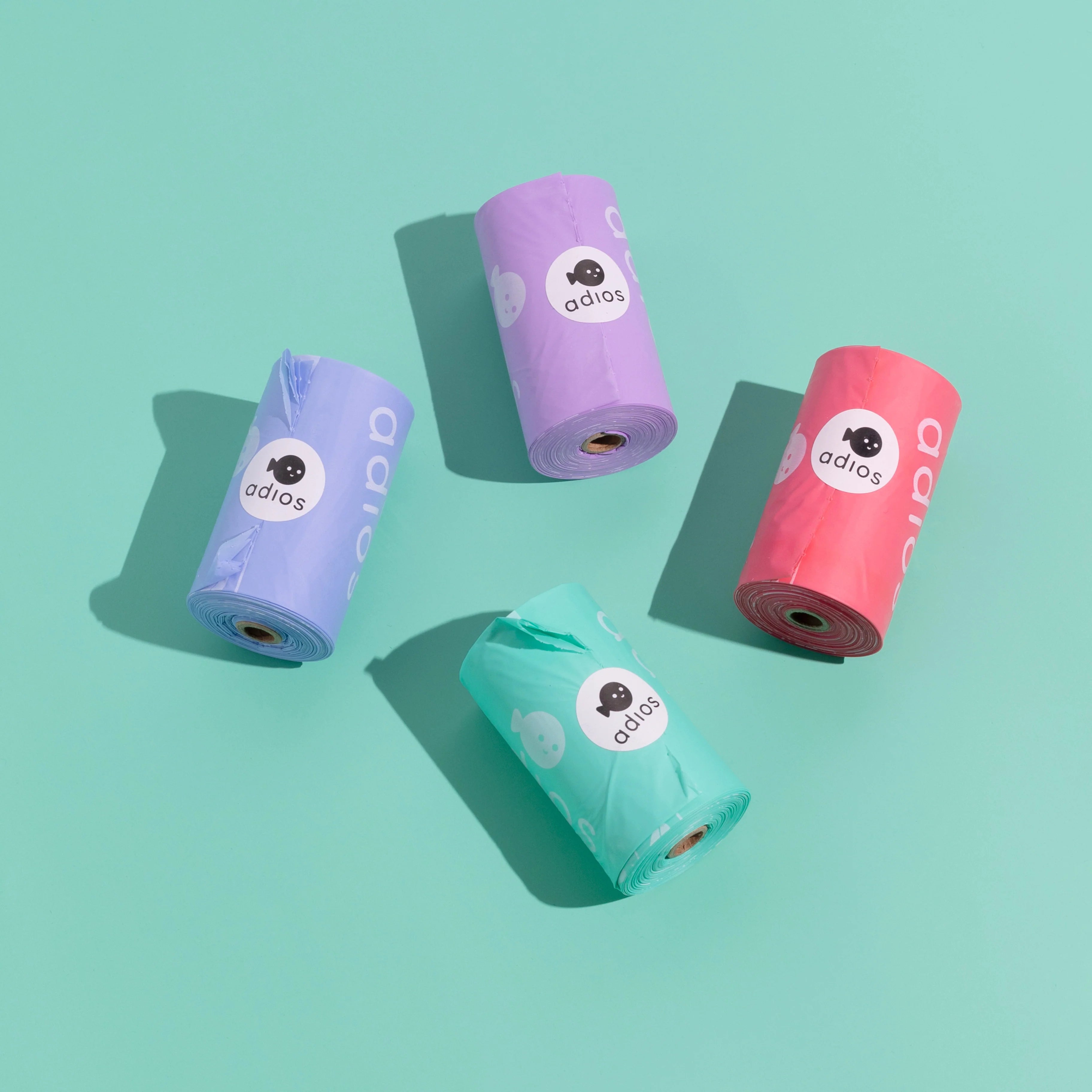 Adios Plastic 8 Pack-Compostable Dog Poo Bags