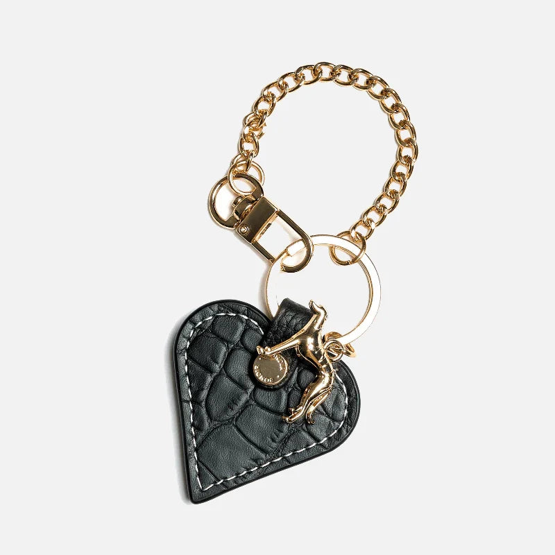 Bondir Leather Heart Bag Charm