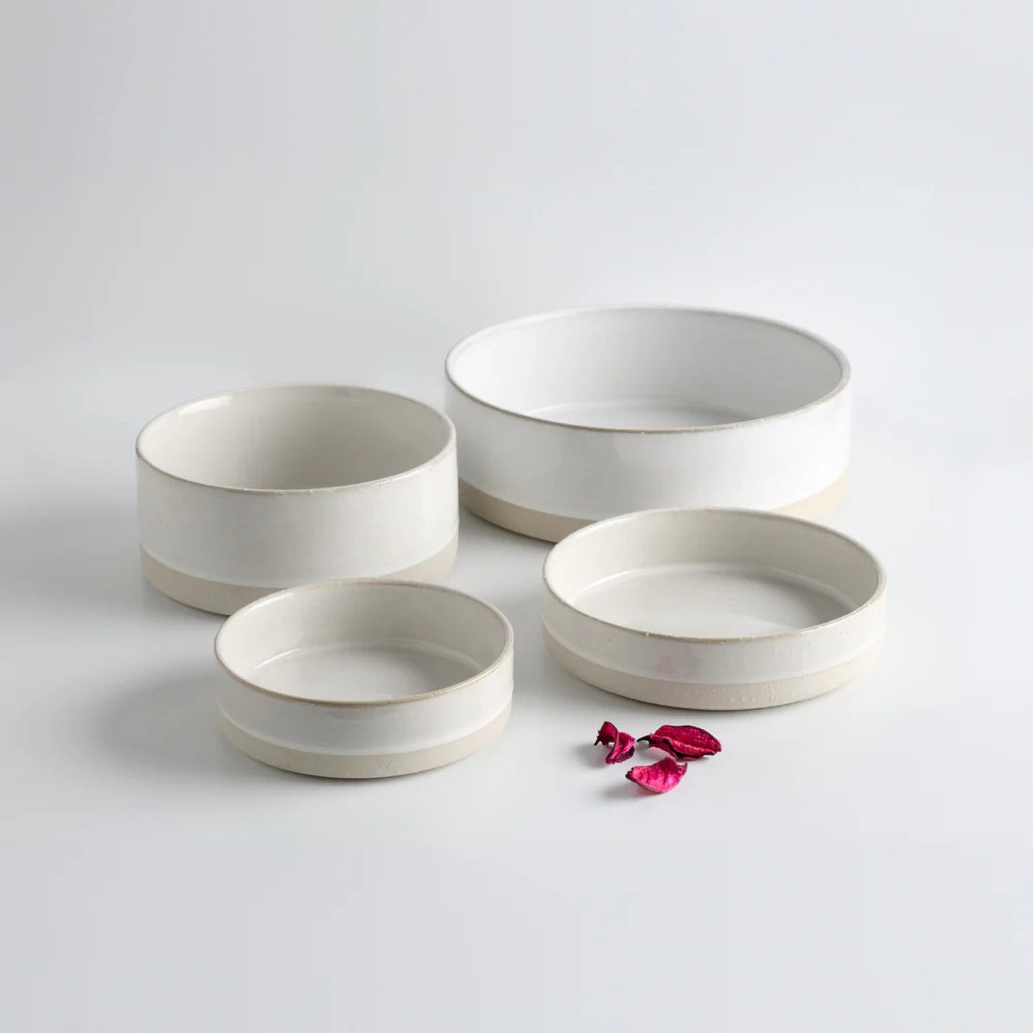 Animals in Charge - XL White Ceramic Dog Bowl
