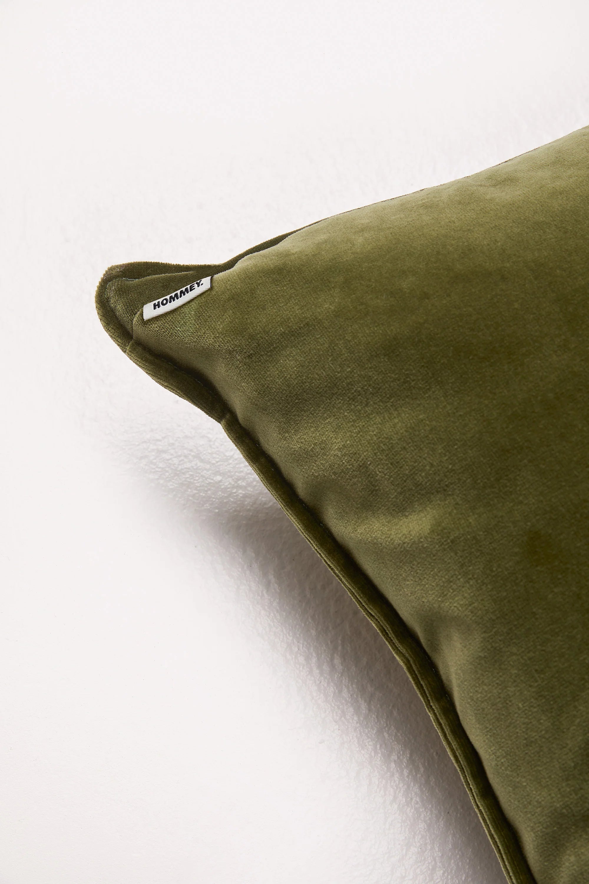Hommey Velvet Cushion - Sicilian Olive