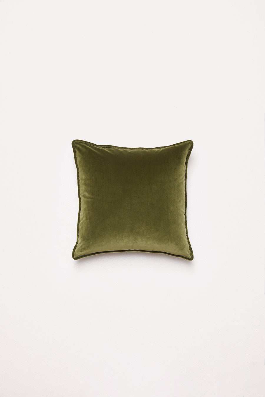 Hommey Velvet Cushion - Sicilian Olive