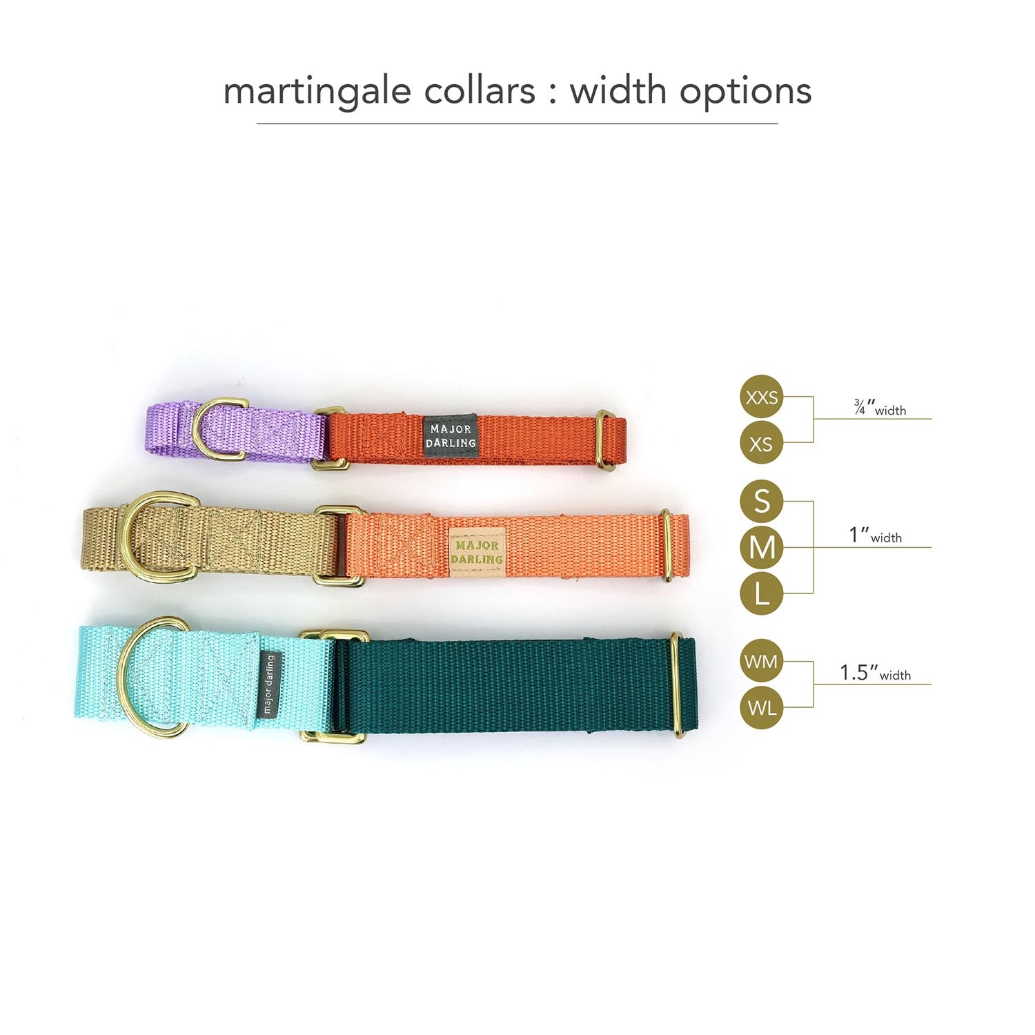 Major Darling Wide Martingale Collar