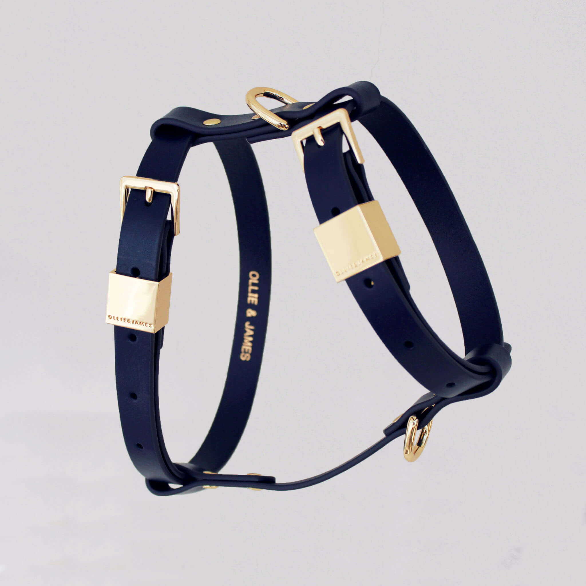 Ollie and James Italian Leather Dog Harness