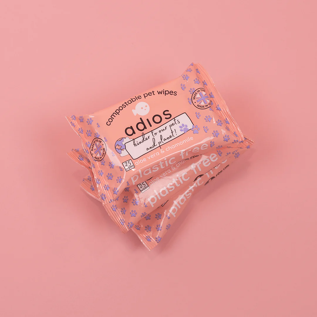 Adios Compostable Pet Wipes