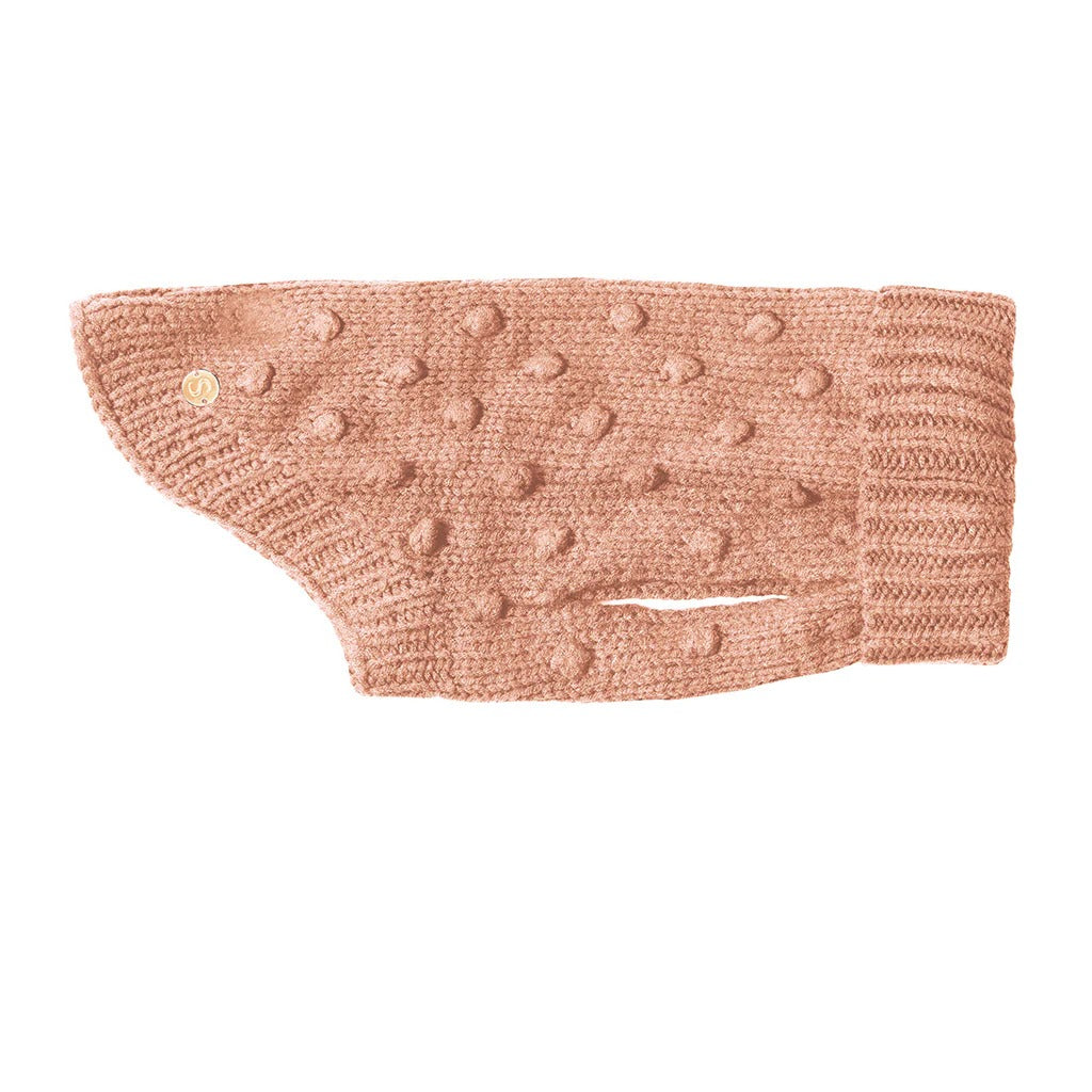Sebastian Says Merino Wool Bobble Knit Dog Sweater