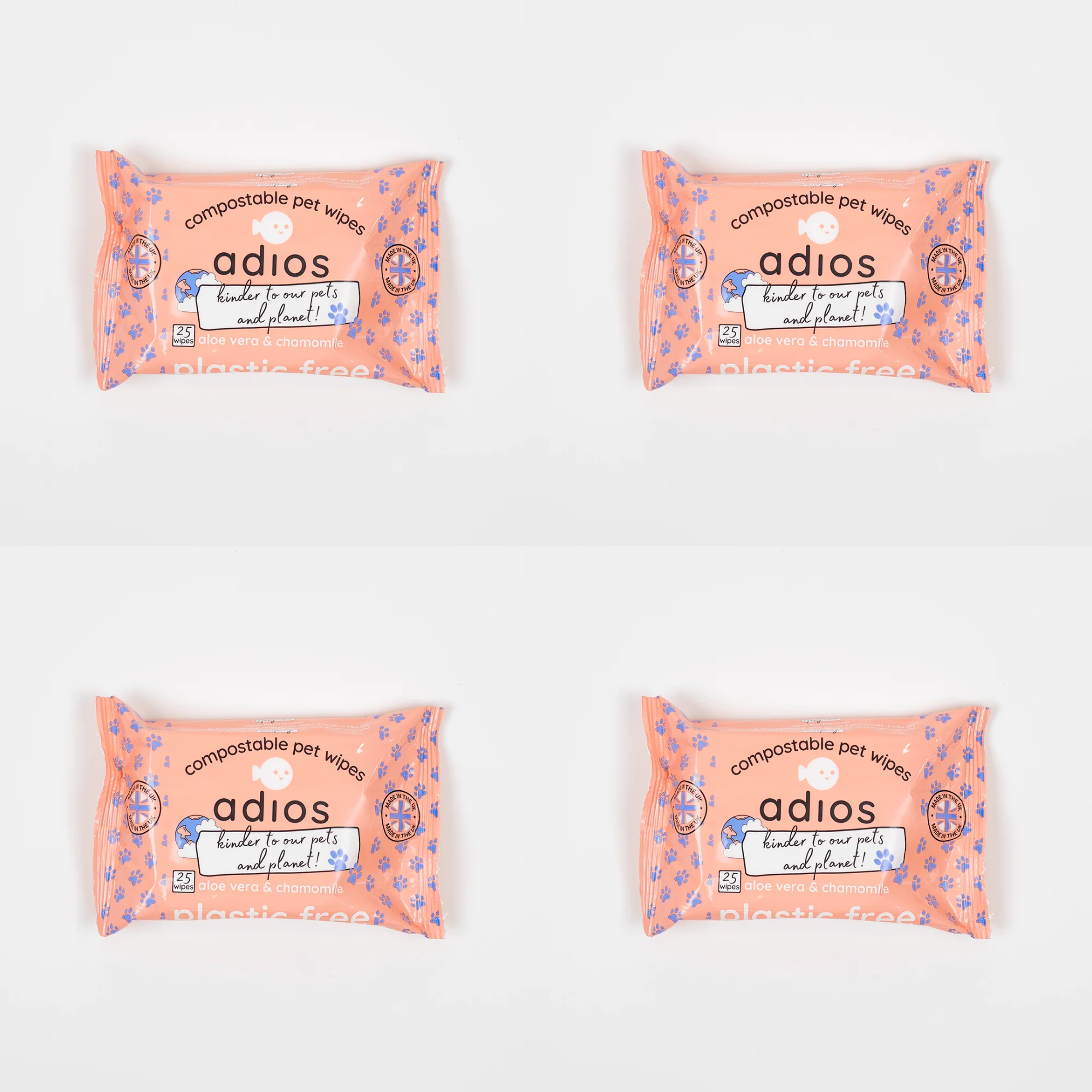 Adios Compostable Pet Wipes