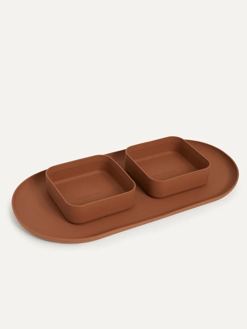 Maxbone Square Bowls & Mat Set