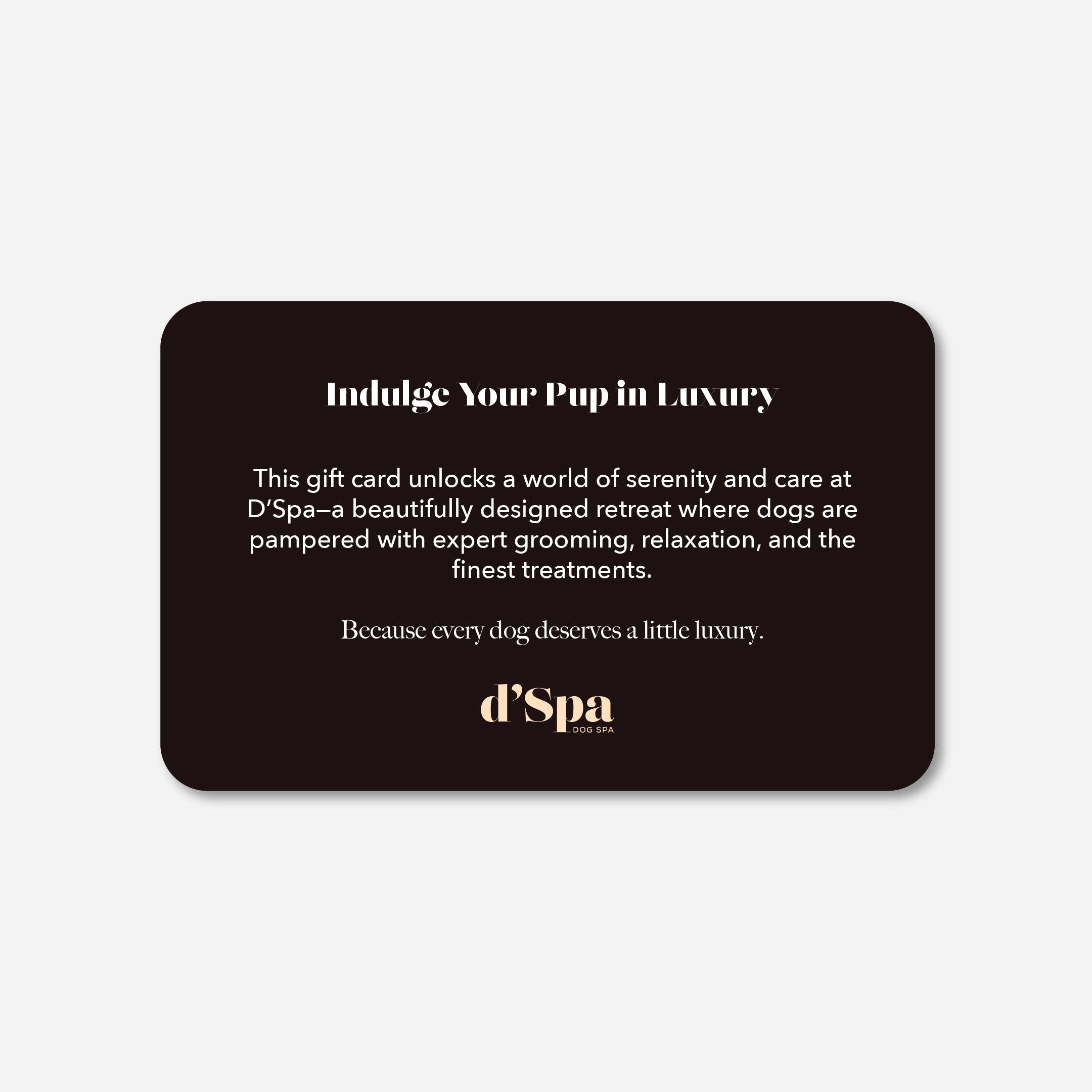 d'Spa Digital Gift Card