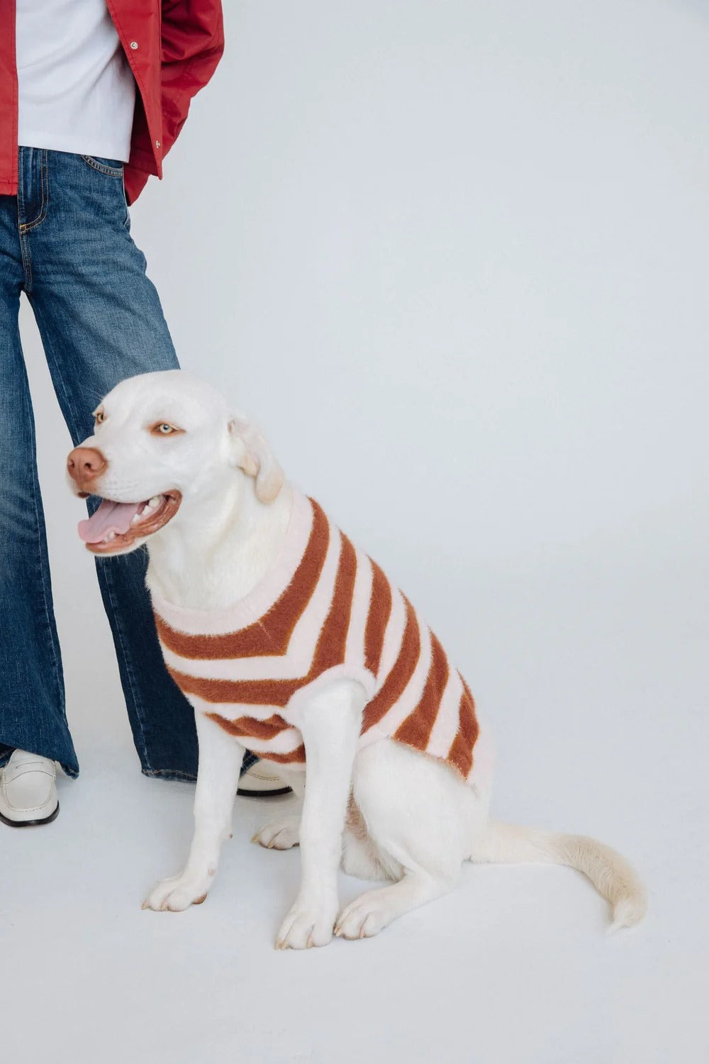Maxbone Striped Fuzzy Jumper