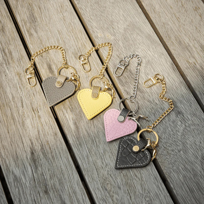 Bondir Leather Heart Bag Charm