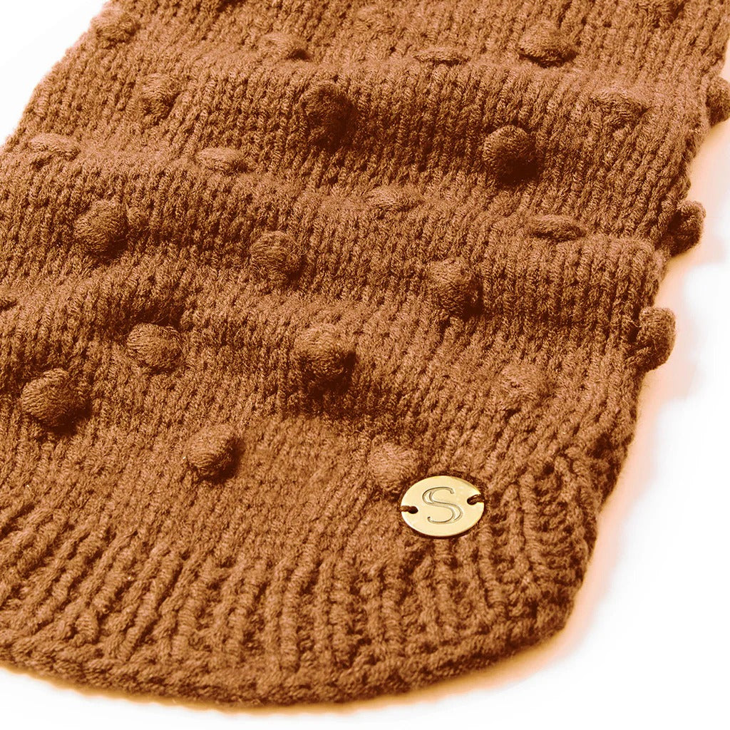 Sebastian Says Merino Wool Bobble Knit Dog Sweater