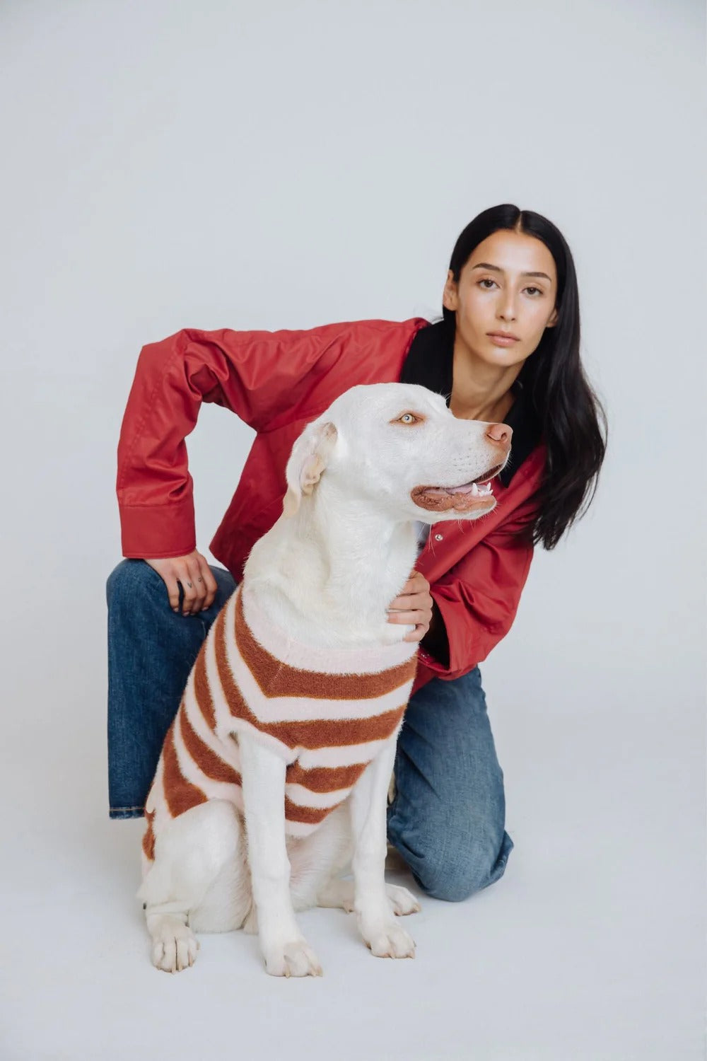 Maxbone Striped Fuzzy Jumper