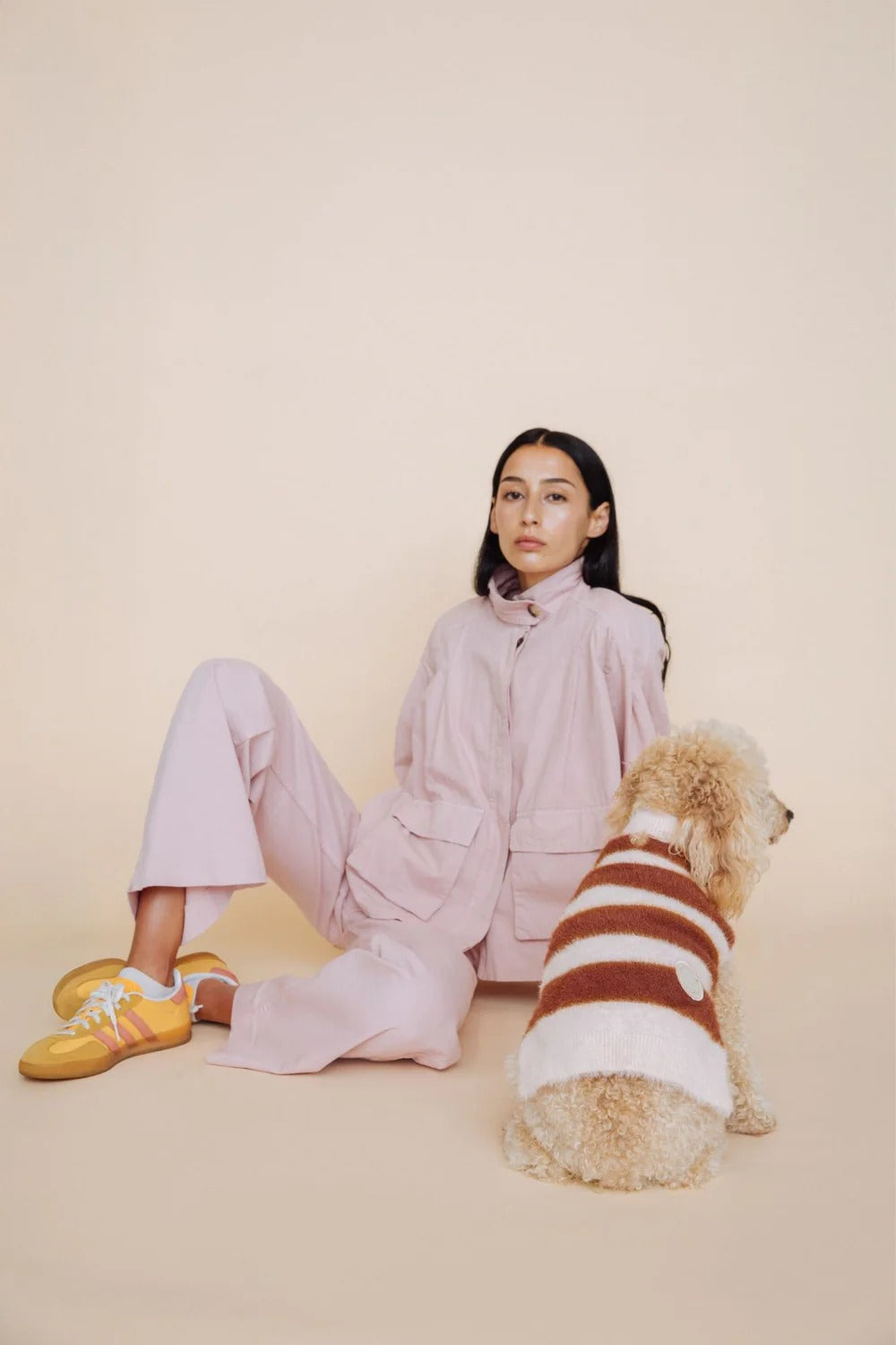 Maxbone Striped Fuzzy Jumper